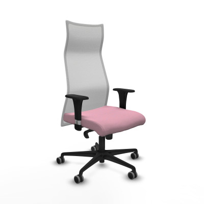 Albacete malla sincro malla blanca bali rosa brazos 1D base nailon ruedas 65mm engomadas
