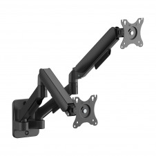 AISENS Soporte de pared Pro contrapeso giratorio e inclinable para monitor/TV 9kg (3 pivotes, 2 brazos) de 17