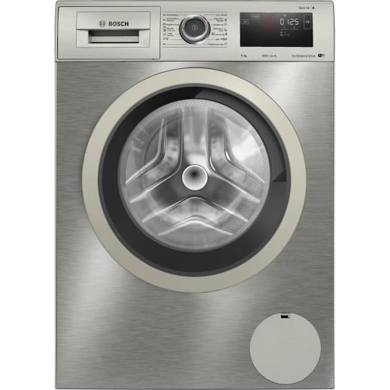 Lavadora Bosch WAU28PHSES, 9 kg, 1400 rpm, clase A, acero inoxidable antihuellas