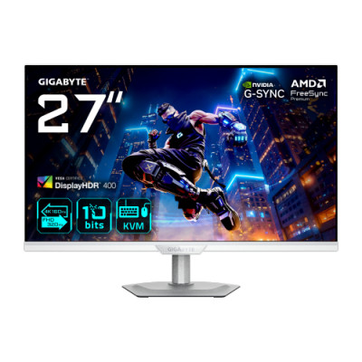 MONITOR GIGABYTE 27 M27UP ICE,SS IPS,3840X2160 (UHD),0.155PP,1000:1,1MS,160HZ,2HDMI+1DP+4USB3.2+USB-C,ALTAVOCES (BLANCO)