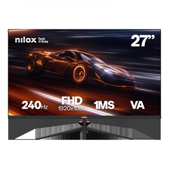 Monitor Nilox NXM27FHD2401, 27 pulgadas, Full HD, VA, 240 Hz, 1 ms, HDMI, DisplayPort