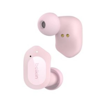 AURICULAR INTRAUDITIVO BLUETOOTH BELKIN AUC005BTPK TRUE WIRELESS SOUNDFORM PLAY PINK ROSA
