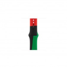Apple MUQ63ZM/A Accesorios para dispositivos vestibles inteligentes Grupo de rock Negro, Verde, Rojo Fluoroelastómero