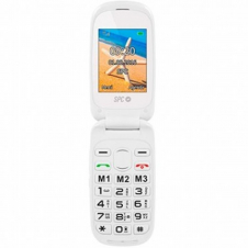 Telefono movil spc harmony white tipo tapa - dual sim - 24 - microsd - radio fm - bluetooth