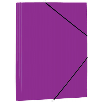 Mariola Carpeta de Polipropileno con Solapas 450 Micras - Formato Folio - Medidas 34x25cm - Cierre con Goma Elastica - Color Violeta