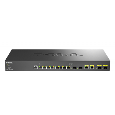 DXS-1210-12TC switch Gestionado L2/L3 10G Ethernet (100/1000/10000) 1U Negro, Plata