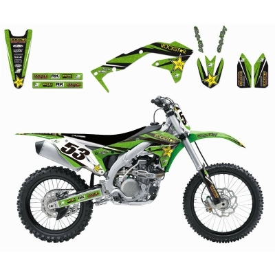 Kit de adhesivos Blackbird Rockstar Energy Kawasaki 2418L 2418L