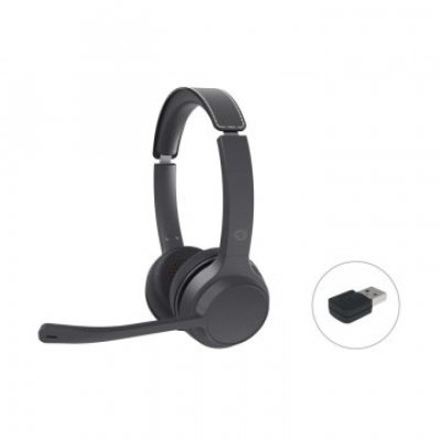 HEADSET BLUETOOTH CONCEPTRONIC POLONA04BA CARGA USB-C CANCELACION DE RUIDO MANOS LIBRES 40HRS