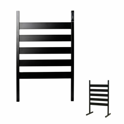 Innovagoods Towarck Toallero Electrico de 5 Barras - Potencia 140W - IP44 - Cable 140cm - Incluye Accesorios - Temperatura Regulable - Temporizador - Apagado Automatico - 50x80x10cm - Color Negro