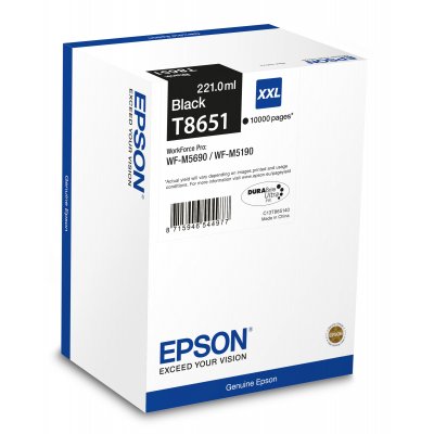 Epson T8651 Negro Cartucho de Tinta Original - C13T865140