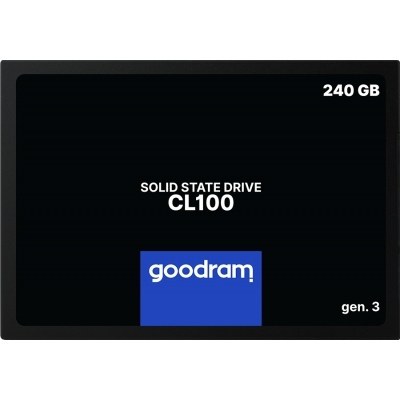 Hd 2.5 ssd 240gb sata3 goodram cl100 gen.3 lectura 520mb - s - escritura 400mb - s ssdpr - cl100 - 240 - g3