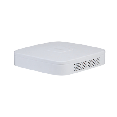 (DHI-NVR2104-P-4KS3) DAHUA GRABADOR IP 4 CANALES POE 1HDD 4K CON INTELIGENCIA ARTIFICAL SMART 1U LITE BLANCO