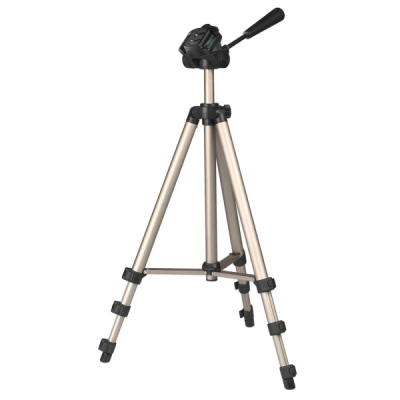 Hama Star 75 Tripode para Camara con Rosca 1/4 - Peso Max 2.5kg - Altura Ajustable hasta 125cm - Aluminio - Soporte de Liberacion Rapida - Cabezal de 3 Vias - Color Beige