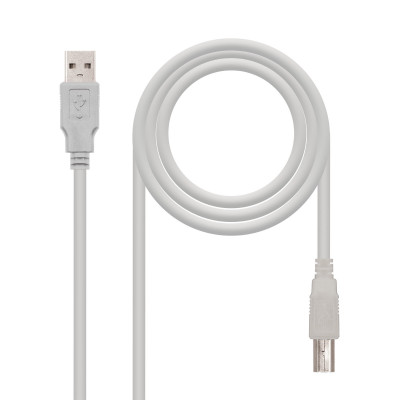 Nanocable - CABLE USB 2 IMPRESORA, TIPO A/M-B/M, 3 M