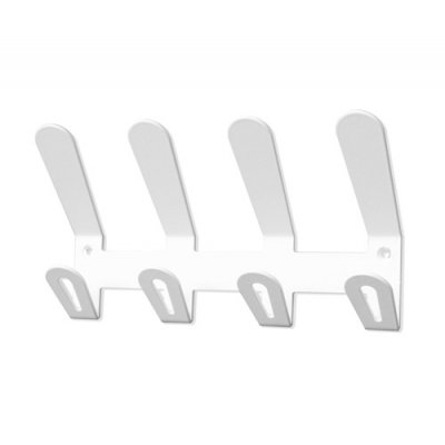 PERCHERO PARED EC/02 4 COLGADORES BLANCO