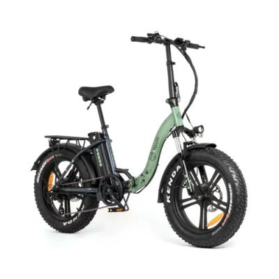 EBIKE PORTO II - URBAN - FAT 20” X 4 -F.HIDRAULICO - BAT.EXTRAIBLE - VERDE