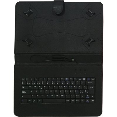 Talius Funda Con Teclado Para Tablet 10 Cv-3006 Microusb/tipo C Black
