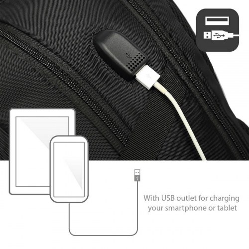 EWENT EW2526 Mochila notebook 15.6\1 Con puerto USB