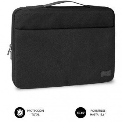 Maletín Subblim Elegant Laptop Sleeve para Portátiles hasta 15.6/ Negro