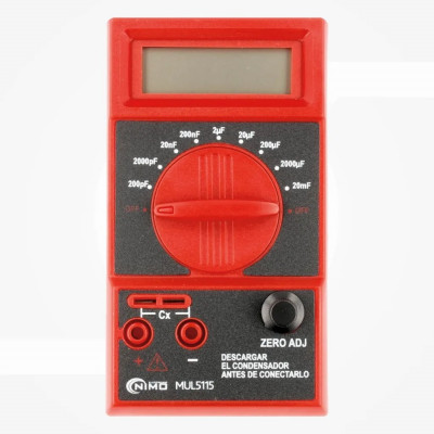 Capacímetro 3 1/2 Dig. de 200pF hasta 20000uF