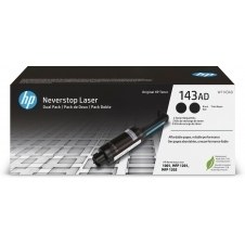 Kit recarga toner original hp neverstop 143ad negro 2 unidades