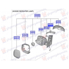 INTERMITENTE ESPEJO DE LA PUERTA(O)