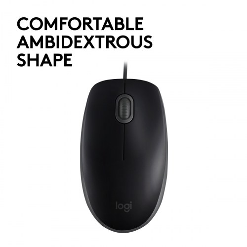 Logitech B110 Silent ratón Ambidextro USB tipo A Óptico 1000 DPI