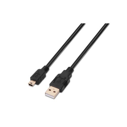 Aisens Cable Usb 2.0 Tipo A/M-Mini B/M Negro 1M