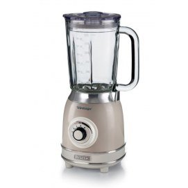 Batidora de vaso Ariete 583/03, 1.5 litros, vaso de cristal, 1000W, beig vintage