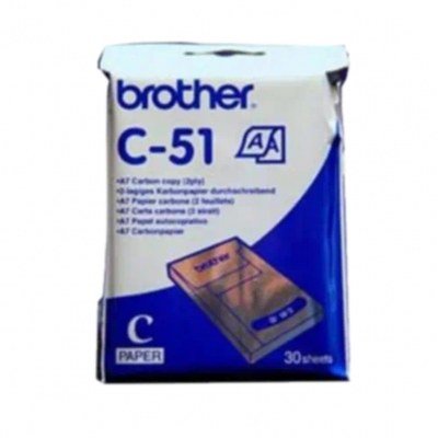Pack de papel termico brother c51 a7 30 unidades