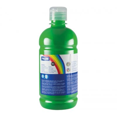 BOTELLA 500ML TEMPERA VERDE CLARO MILAN 03660