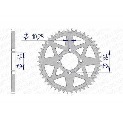 Corona AFAM aluminio 15310 - Paso 520 15310-40