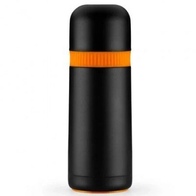 Termo para alimentos Bra Efficient - 0.8 L | Capacidad 800 ml | Color negro y naranja