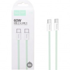 Cable Usb-c A Usb-c 2 Metros 60w Hoco X104 Green (para Iphone 15)