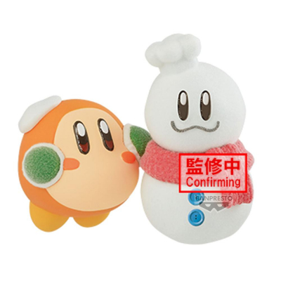 Figura banpresto kirby fluffy puffy mineplay in the snow ver.b