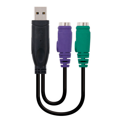 Nanocable - CONVERSOR PS/2(TECLAD+RATON)-USB 2xPS/2/H-A/M 15CM