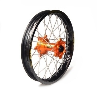 Rueda completa Haan Wheels aro negro 18-2,15 buje naranja 1 36312/3/10 1 36312/3/10