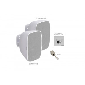 Sistema de sonido mural estéreo Fonestar SONORA-WM5-WH
