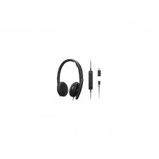 Lenovo 4XD1M45626 auricular y casco Auriculares Alámbrico Diadema USB Tipo C Negro