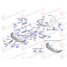 SOPORTE LATERAL INFERIOR DE PLASTICO PARA PARACHOQUE TRASERO (O)