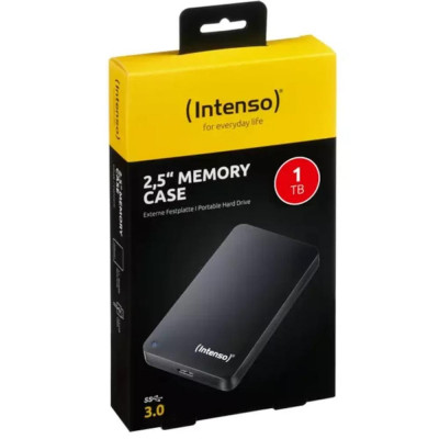 Disco duro externo hdd intenso 1tb 2.5 pulgadas usb 3.2 negro