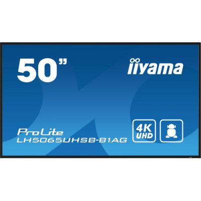 MONITOR IIYAMA 50 , UHD VA PANEL, HAZE 25%, 800CD/M, HORIZ Y VERT, SIGNAL FAILOVER, MM 2X 10W, HDMI 2X, DP, USB 2.0 X2, WIFI, LAN, MEDIA PLAY USB PORT, CONTROL LAN / RS232C, IISIGNAGE2 (CMS/DMS), E-