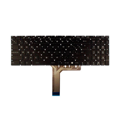 Teclado compatible para portátil MSI Ge63 / Ge73 / Ge63vr / Ge73vr / Gt63 / Gs65 / Gs75 / KBMIGE73 / Ilumiinacion RGB / Negro