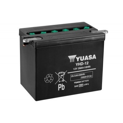 Yuasa battery YHD-12 Dry charged (sin electrolito) YHD-12