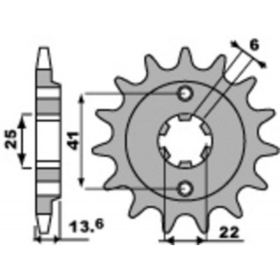 PBR Steel Standard Front Sprocket 293 - 525 293.14.18NC