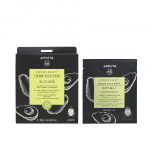 Express Beauty Mascarilla facial de tejido hidratante y calmante con aguacate 10 ml