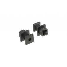 DeLOCK 64023 tapa de seguridad para enchufe Negro 10 pieza(s)