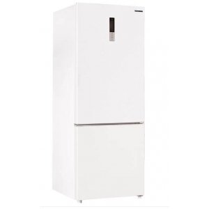Frigorífico combi Infiniton FGC-79WS, 185.5 x 70.3 x 70.3 cm, No Frost, clase E, 254 kWh año, 39dB, 442 litros, Inverter, cajón Fresh zone, reversible, display, blanco