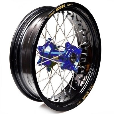 Rueda completa Haan Wheels aro negro 17-5,00 buje azul 1 46109/3/5 1 46109/3/5