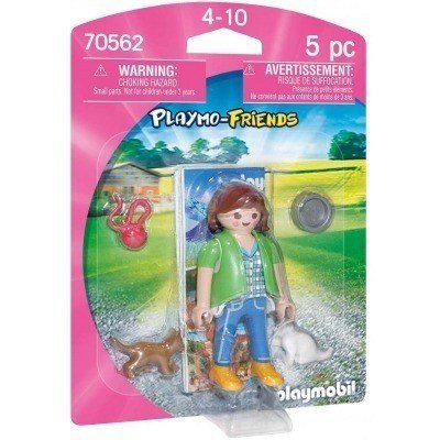 Playmobil mujer con gatitos